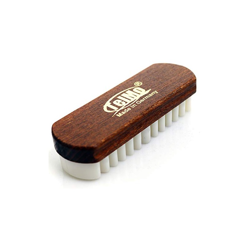 TelMo Brown Suede Brush, Suede Brush, Nubuck Brush with Crepe