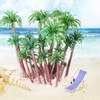 Cayway 34 PCS Model Trees Coconut Palm Model Trees, 1.7~6.7