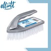 Elliott Iron Shaped Scrubbing Brush with Curved Grip Handle, Durable