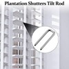 Jetec 40 Pieces Plantation Shutter Repair Kit Replacement Louvers Staples