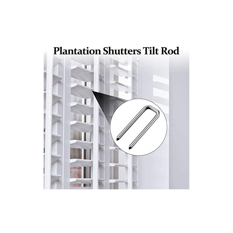 Jetec 40 Pieces Plantation Shutter Repair Kit Replacement Louvers Staples