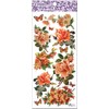 Orange Victorian Flower Stickers