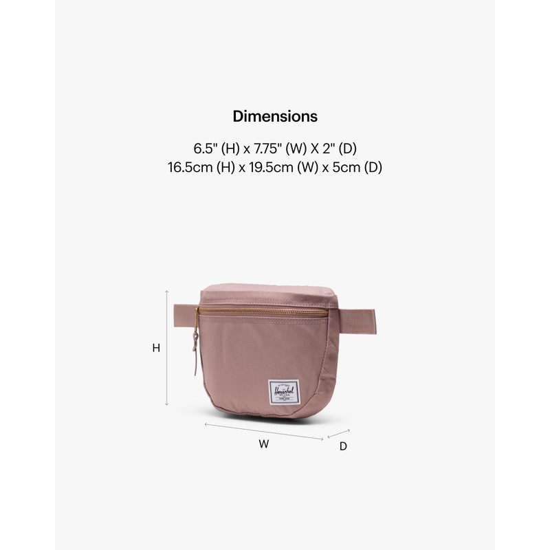 Herschel Unisex Settlement Hip Pack Belt Bag, Ash Rose