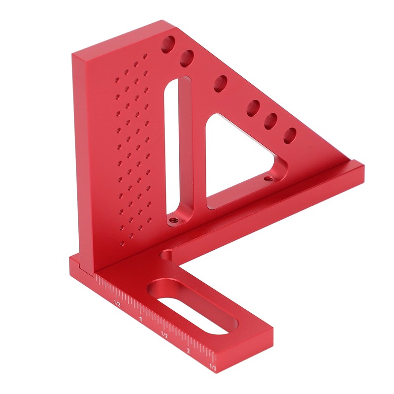 Hole Position Scribing Ruler 3D 22.5‑90° Multi Angle Measuring Square