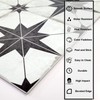 The Tiles Plaza Encaustic Peel and Stick Backsplash, Black Star