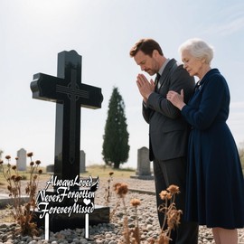 Memorial Grave Marker Grave Decorations for Cemetery Acrylic Memorial Garden Stake Markers for Outdoors Yard Decor Heavenly Celebrations, Anniversaries, Funerals, Remembrance Events 13.8 inch*7.9 inch