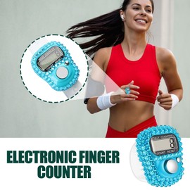 Digital Tally Counter,Manual Counter Clicker - Resettable Lap Record Ring Manual Knitting Row Tally Ring for Golfer, Goods