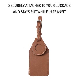 Amzer Luggage PU Leather Tag Tracker for AirTag