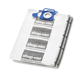 Shop-Vac 9021833 Genuine Hepa Tear Resistant Collection Filter Bags, 12-20 gallon, White