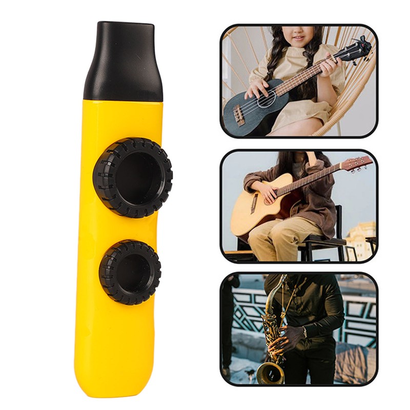 Kazoo Plastic Professional Adjustable Tone Musical Instrument with 10Pcs Flute