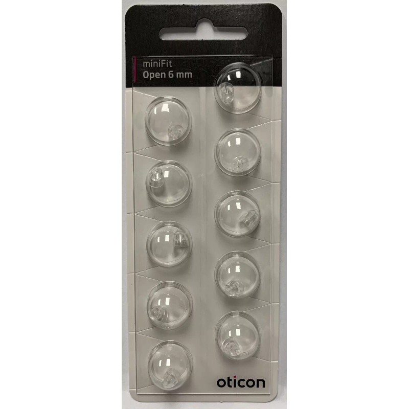 Oticon 1 Pack Oticon miniFit 6mm Open Domes For Hearing