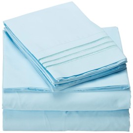 Elegant Comfort Juego de sábanas, 1500 hilos, resistente a las arrugas, manchas y decoloración, 4 piezas, bolsillo profundo, hipoalergénico, todos... 