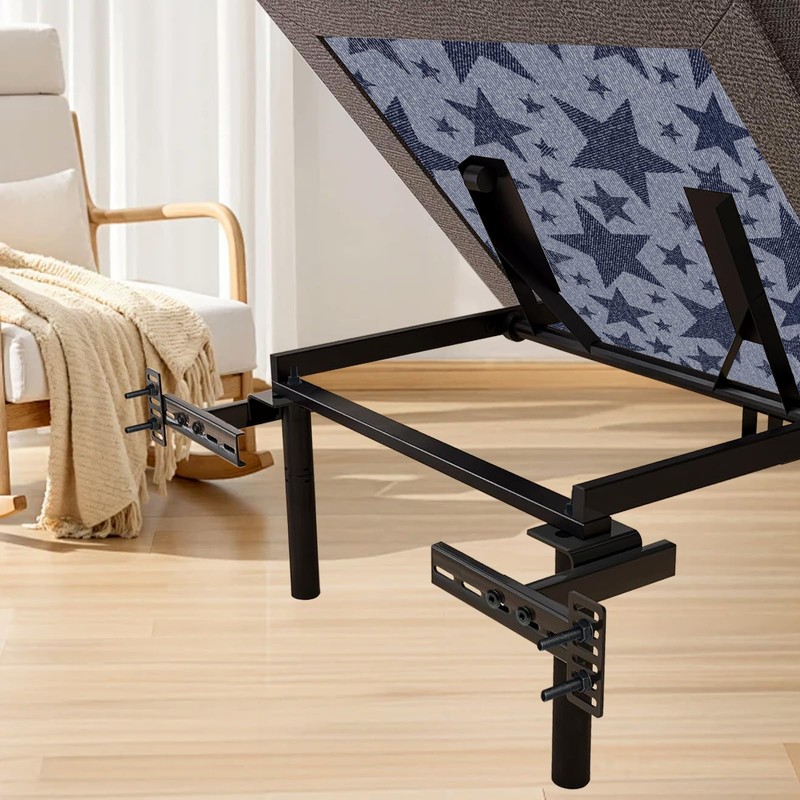 2 Pack Headboard Bracket Kit for Metal Bed Frame, Adjustable