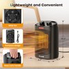 ECOWELL 1500W Portable Space Heater for Indoor Use, 60°Oscillating,Small Electric