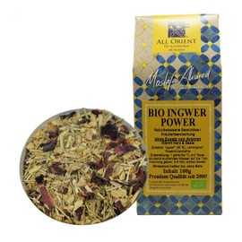 All Orient BIO Ingwer-Power | 100g | Ingwer Zitronen Tee | loser Tee | basisch | ohne Zusatz von Aromen | ohne Teein | BIO-Qualität | naturbelassen | leicht scharf im Geschmack