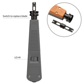 Greluma 1 Piece Insertion Tool with 110 Blade Type for Ethernet Feeding Block, Keystone Socket and Repair of Network Cables