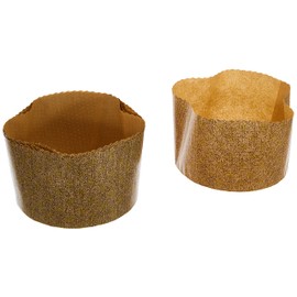 IBILI Disposable Panettone Moulds Gr 5 Pc, Others, Brown, 900 g