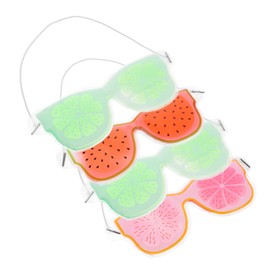 KOMBIUDA Reusable Gel Ice Eye Mask Fruit Shape Eye Cover Masks for Sleep Hot/cold Therapy for