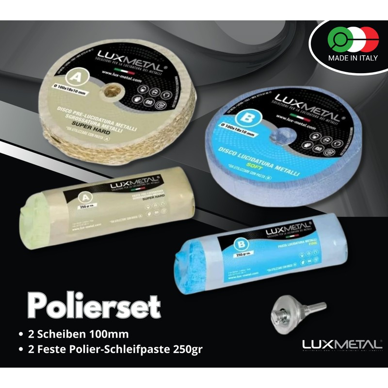 2 Polishing Paste 250 g - 2 Polishing Discs 100