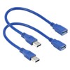 RIITOP Short USB 3.0 Extension Cable USB-A Extender Male to