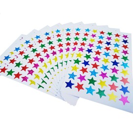 Star Stickers Planner Sticker Star Sticker Star Pattern Laser Glossy Kids Student Supplies 10 Sheet Set (Mixed Colors)