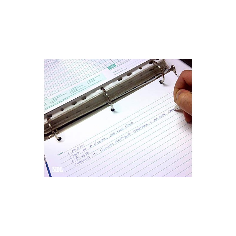 NextDayLabels - Employee Daily Attendance History Records, Letter Size Cards