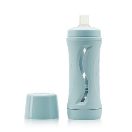 Subo Baby Food Bottle | No Mess Squeeze-Free Toddler Self Feeder | Feeding Bottle to Replace Resuable Pouches | (Duck Egg Blue)
