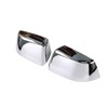 AUCERAMIC 2 PCS Chrome Top Half Mirror Cover Cap Fit