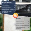 KINLINK 6x12 Plexiglass Sheets 1/8 inch Thick, 3mm Clear Cast
