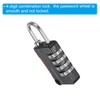 TA-VIGOR Security Steel Cable with 4 Digit Combination Lock, 3Ft