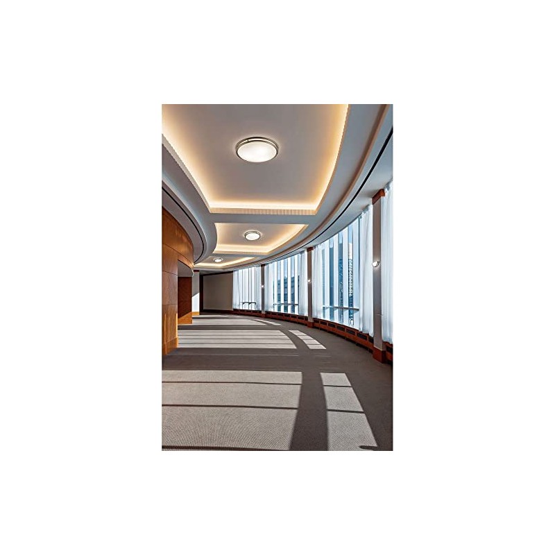 Kichler 10784NILED 11.75" White Acrylic LED Flush Mount in Brushed