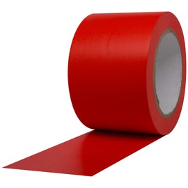 ProTapes Pro 50 Premium Vinyl Safety Marking and Dance Floor Splicing Tape, 6 Mils Thick, 36 Yds Length X 3" Width, Red (Pack of 1)