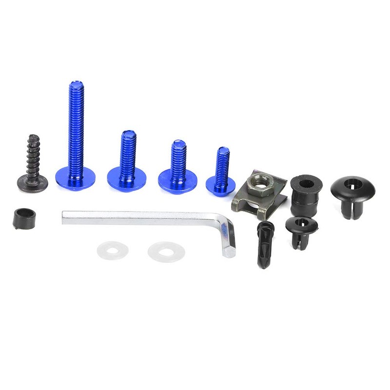 Kuuleyn 173pcs Motorcycle Fairing Bolt Kit Windshield Body Screws Nuts