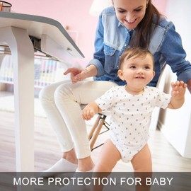 2M Edge Protection, Safety Rubber Bumper Protection for Children, Edge Protection for Various Sizes of Furniture, Suitable for Home, Children's Room (Grey)