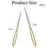 2 Pieces Large Eye Blunt Needles Wool Thick Hand Knitter