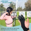 LICQIC Archery Glove, Three Finger Shooting Hunting Leather Gloves Protector
