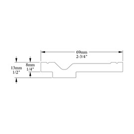 Orac Decor High Impact Polystyrene Crown Moulding, Primed White. Length: 78" (8 Pack)