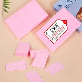 Lint Free Nail Wipes Pink-540Pcs Non-Woven Fabric Nail Cleaning Pads,Pink Lash Extensions Glue Cleaning Wipes Salon Supplies(Pink)
