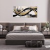 NAMENLAIMI Black and Gold Canvas Prints Wall Art 3 Piece