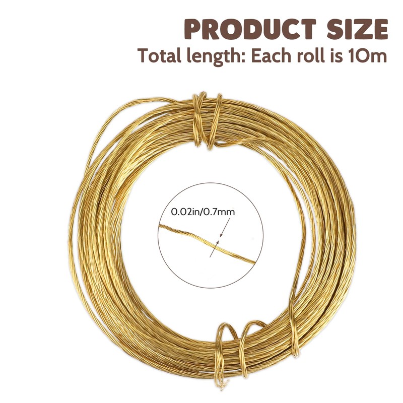 Picture Hanging Brass Wire, 32.5 Feet(10m) Braided Picture Wire Heavy