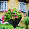 3PCS 12 Inch Cone Shaped Planter Basket Liners Fabric Hanging