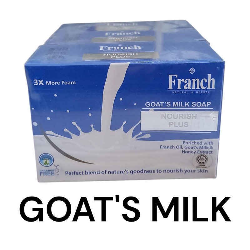 FRANCH NATURAL & HERBAL SOAP BAR 3X100GM (EXP:01/2027)