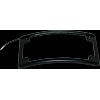 CUSTOM DYNAMICS LED License Plate Frame Black LPF-RAD-B-LP