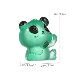 Toddmomy Glow-in-the-Dark Resin Panda Figurines - 56pcs Miniature Animal Statues, Cute DIY Decor for Theme Parties, Desk Ornaments (3cm Multi-Color Crafts)
