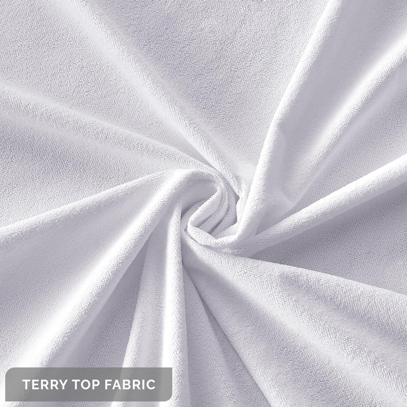 100% Waterproof King Size Mattress Protector – Soft Cotton Terry
