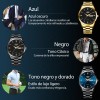 Relojes De Pulsera Hombre Relojes Cuarzo Acero Calendario