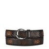 Cuadra Men's Belt with Genuine Python Leather, CS381PH, Size 42