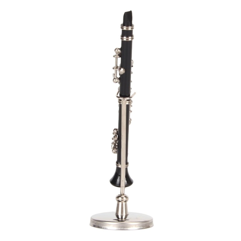 Miniature Clarinet Model, with Stand and Case Musical Instruments Clarinet