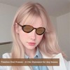 FveVqe 2PCS Oval Sunglasses, Oval Sunglasses Womens Retro Tortoise Shell