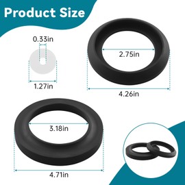 Llhhs RV Toilet Seal 34120 for Thetford RV Toilet Parts Replacement,Waste Ball Seal Replacement for Thetford Style II & Style Plus Toilets